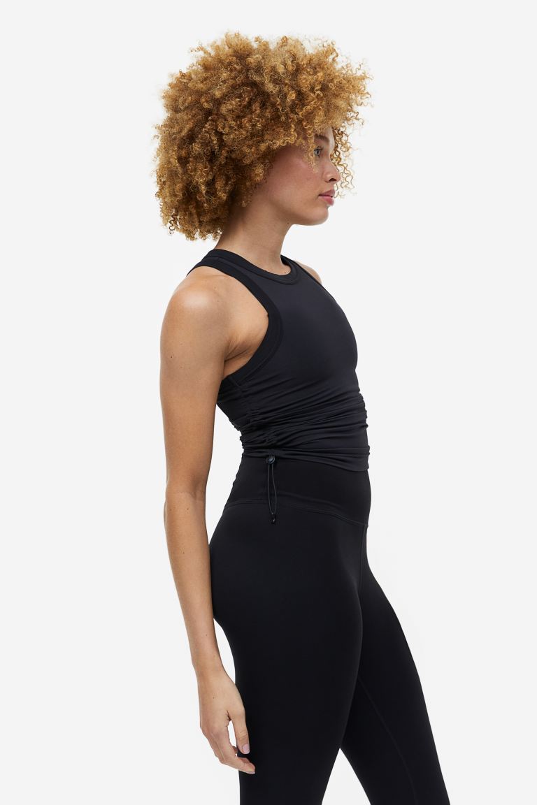 Drawstring-detail Sports Tank Top 1 Drawstring-detail Sports Tank Top